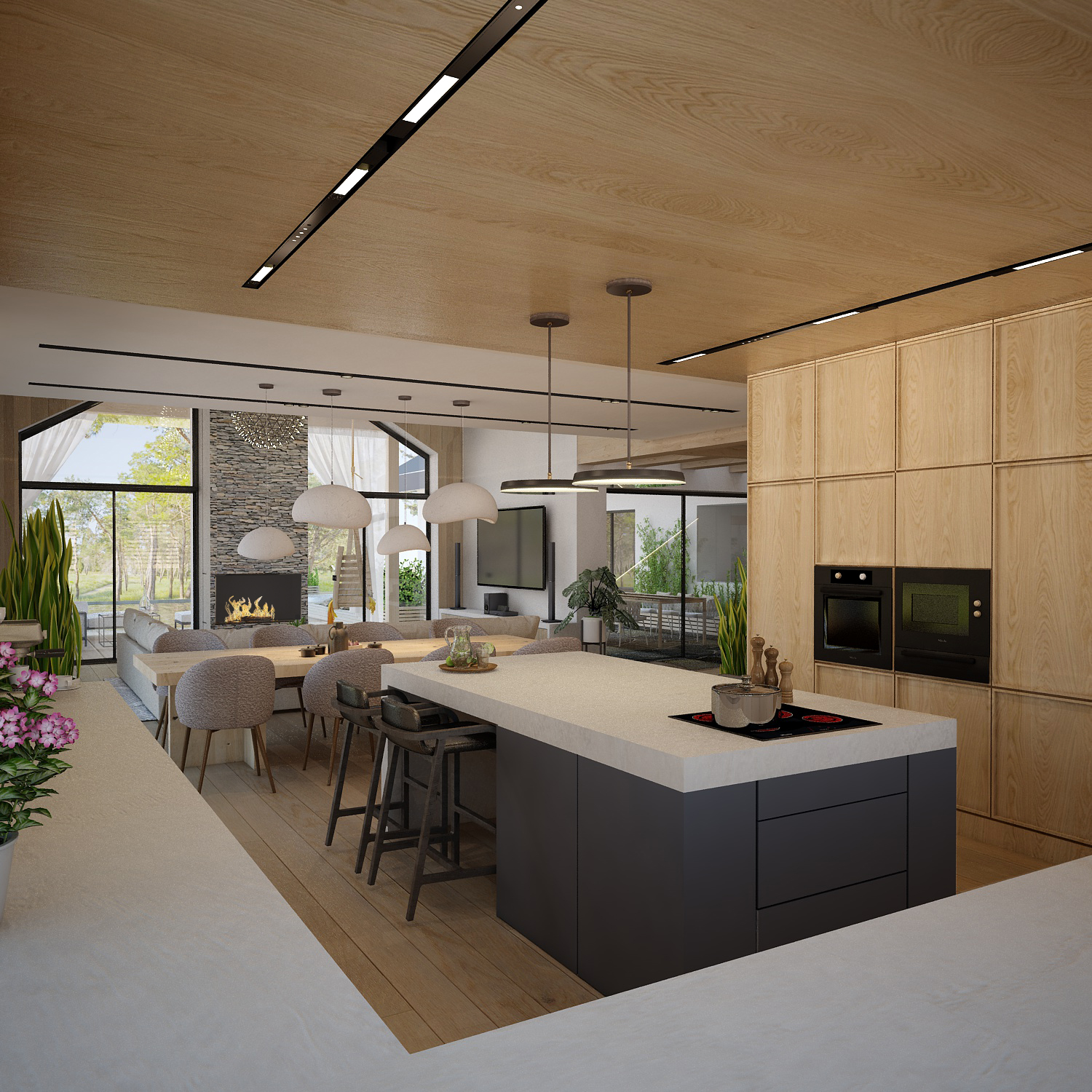 02-projekt-wnetrza_Komorow_Warszawa-styl-japandi