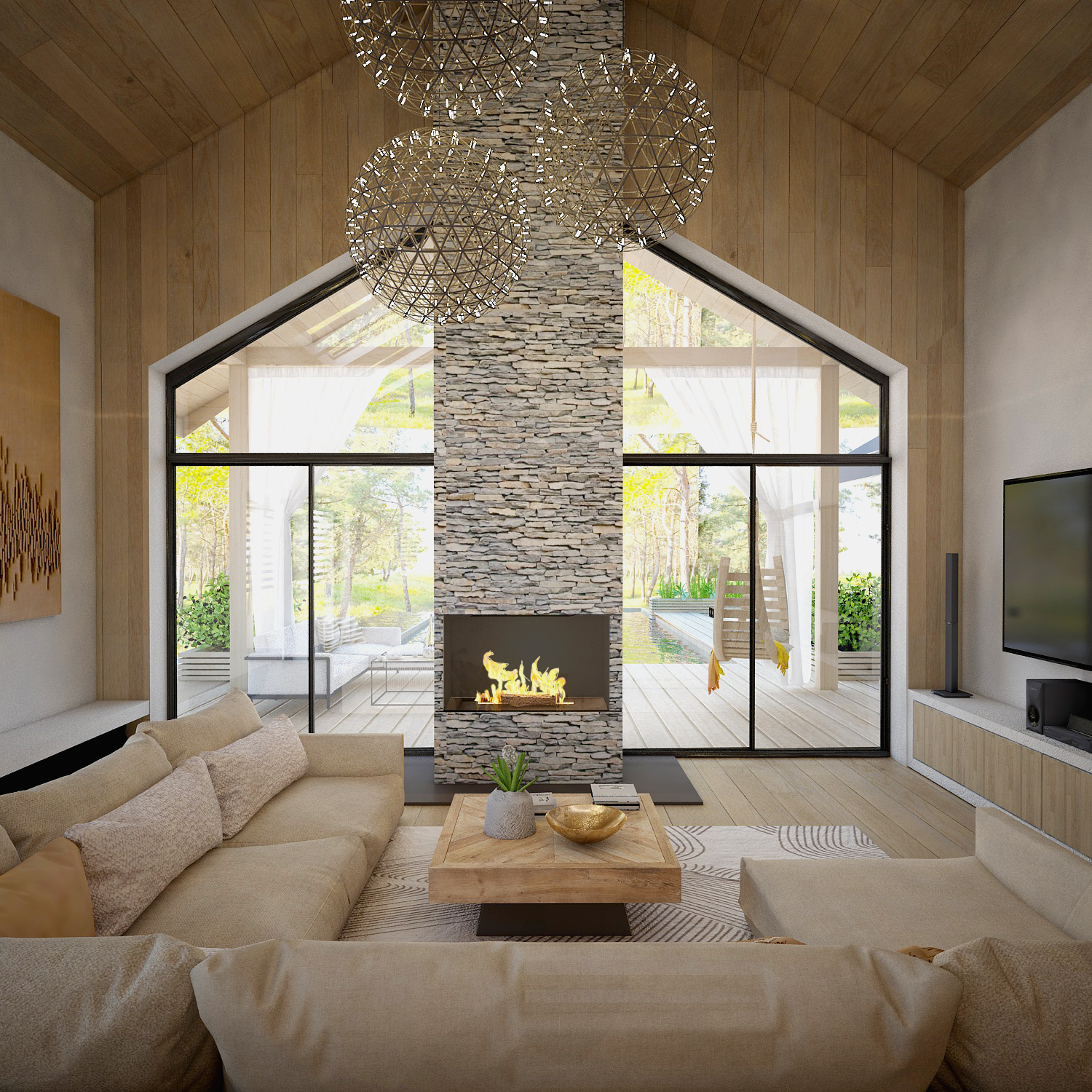 03-projekt-wnetrza-Komorow-salon-japandi